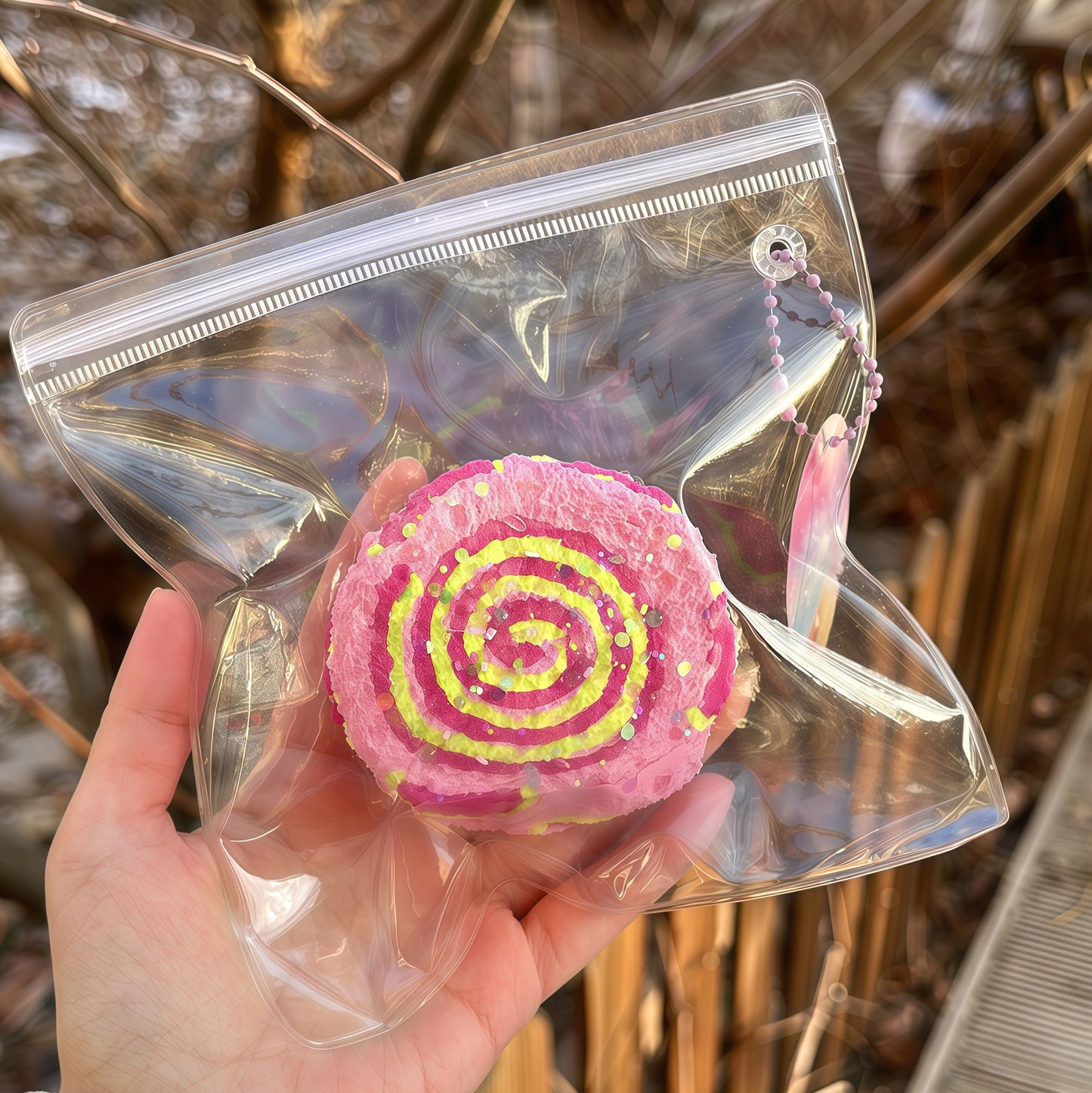 Double-Layer Strawberry Berry Toast Squishy