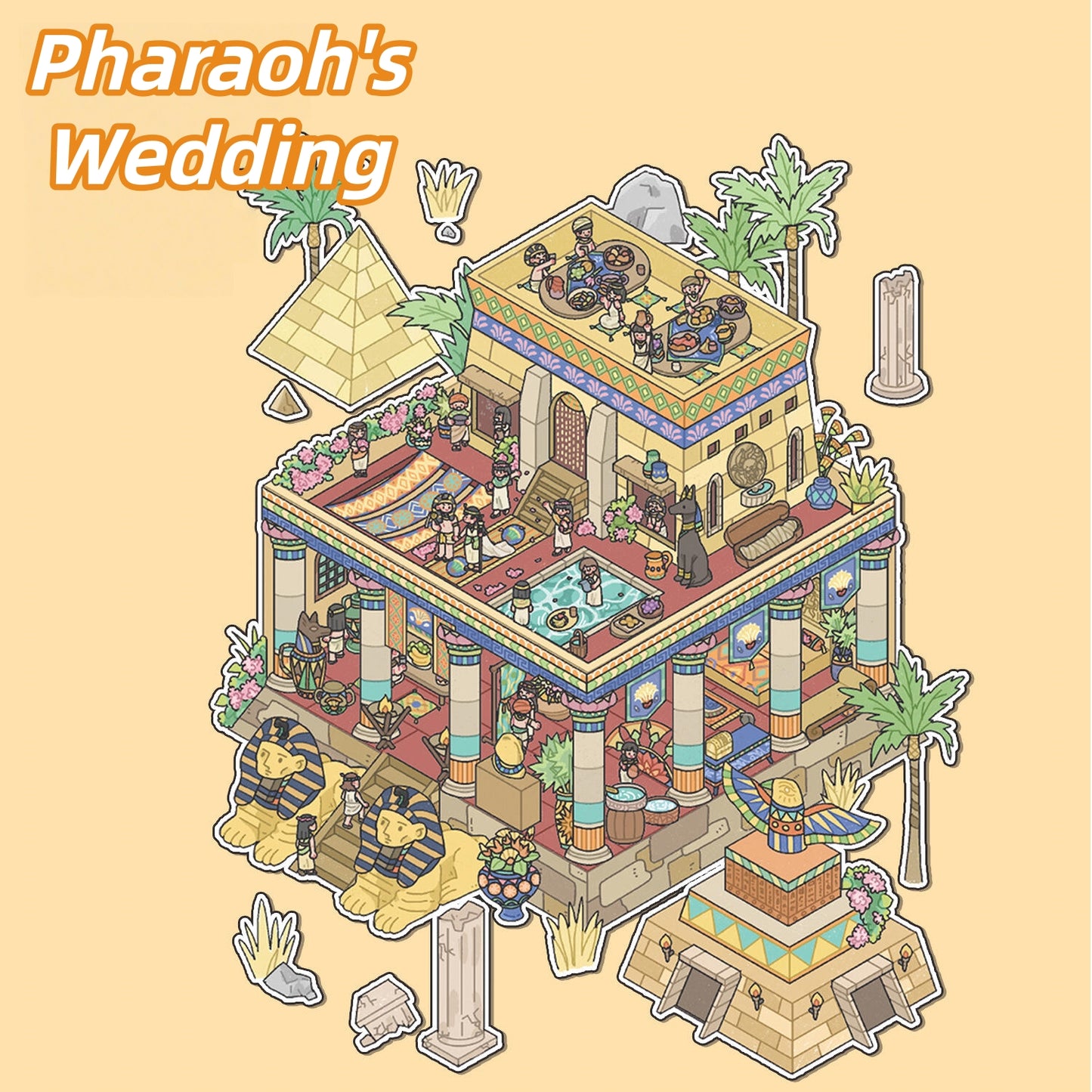 Dream Cottage 3D Sticker | 8 Cute Miniature Scenes