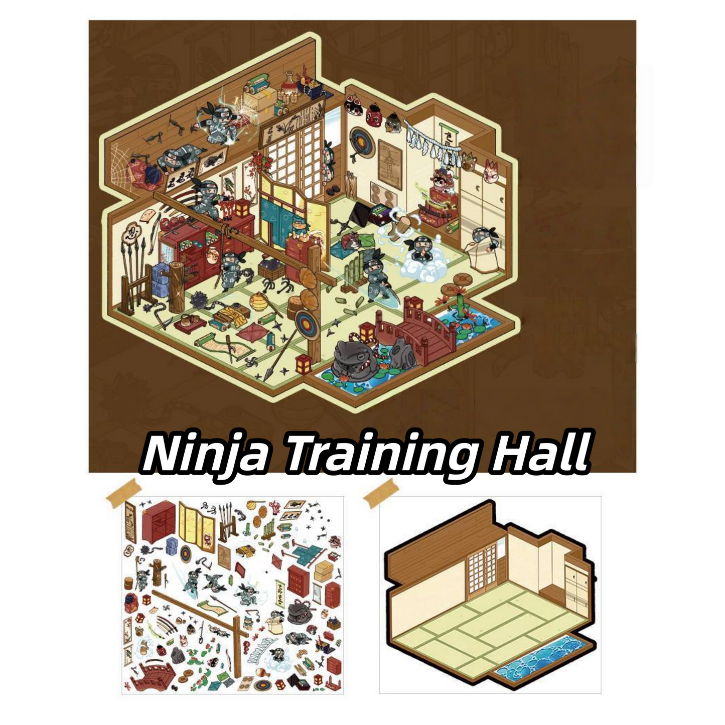 Ghost Series 3D Sticker | 3 Cute Miniature Scenes
