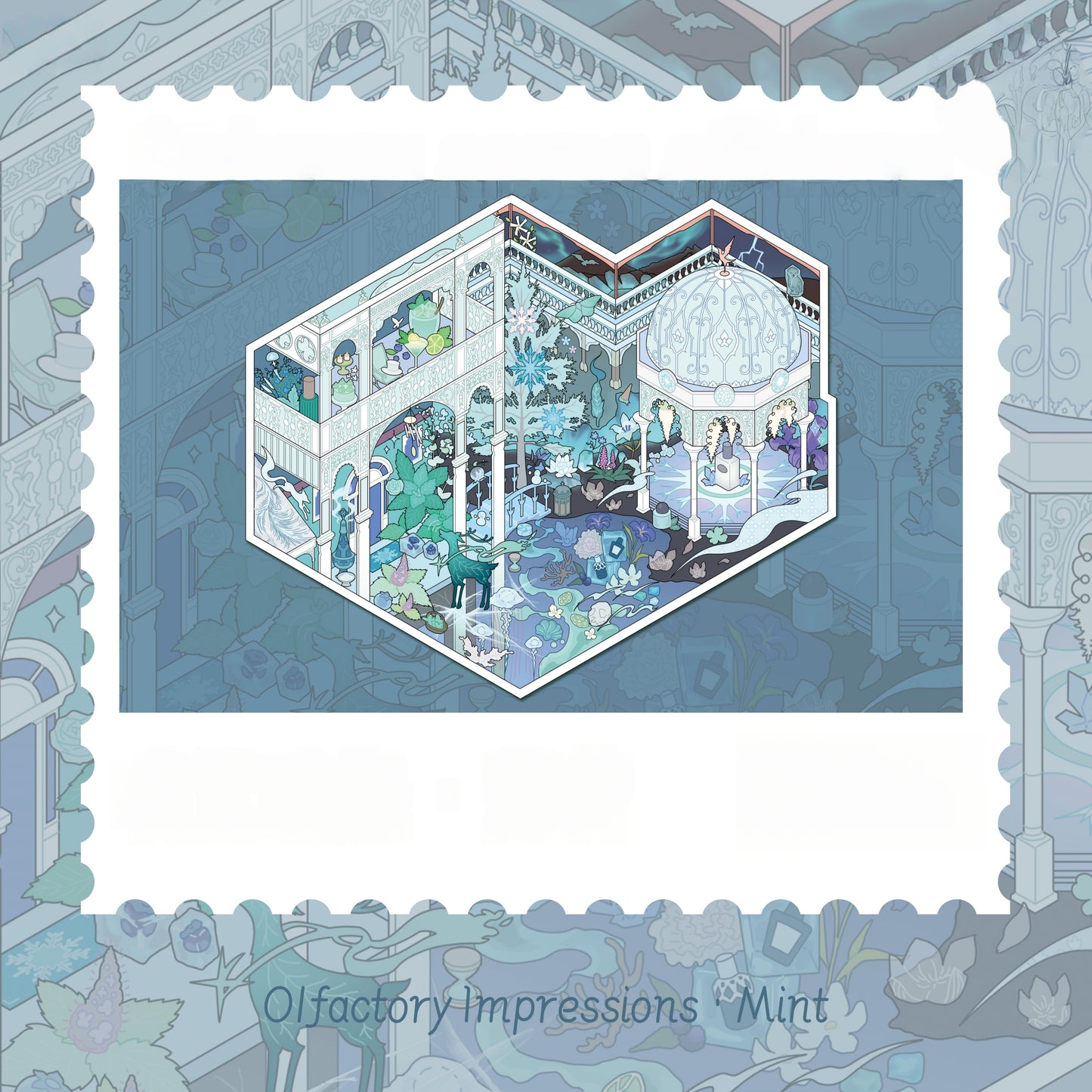 Olfactory Image Series 3D Sticker | 4 Cute Miniature Scenes