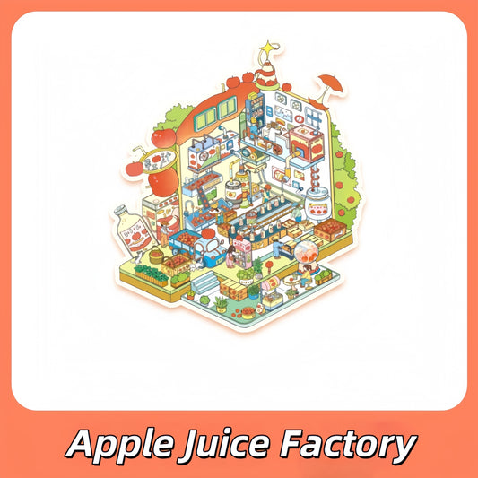 Whimsy World 3D Sticker | 3 Cute Miniature Scenes