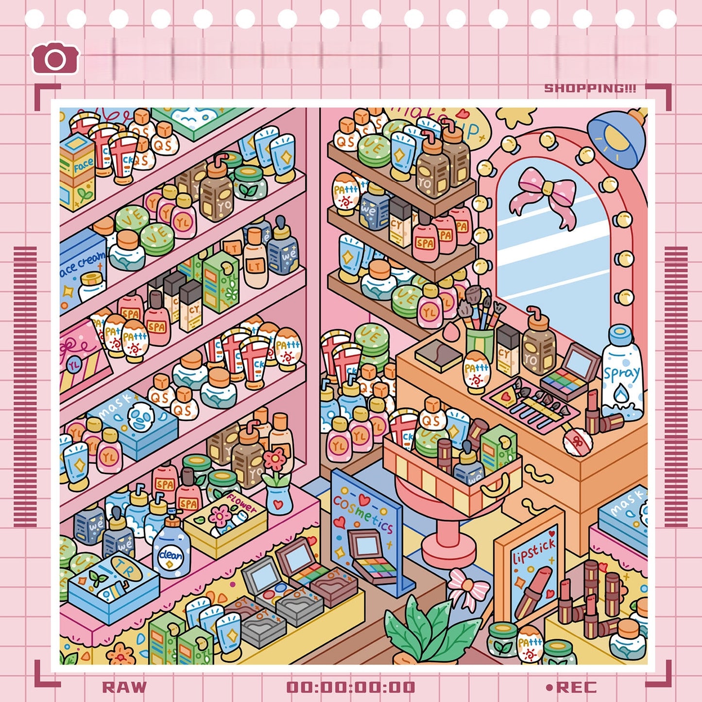 Shelf Display 3D Sticker Book