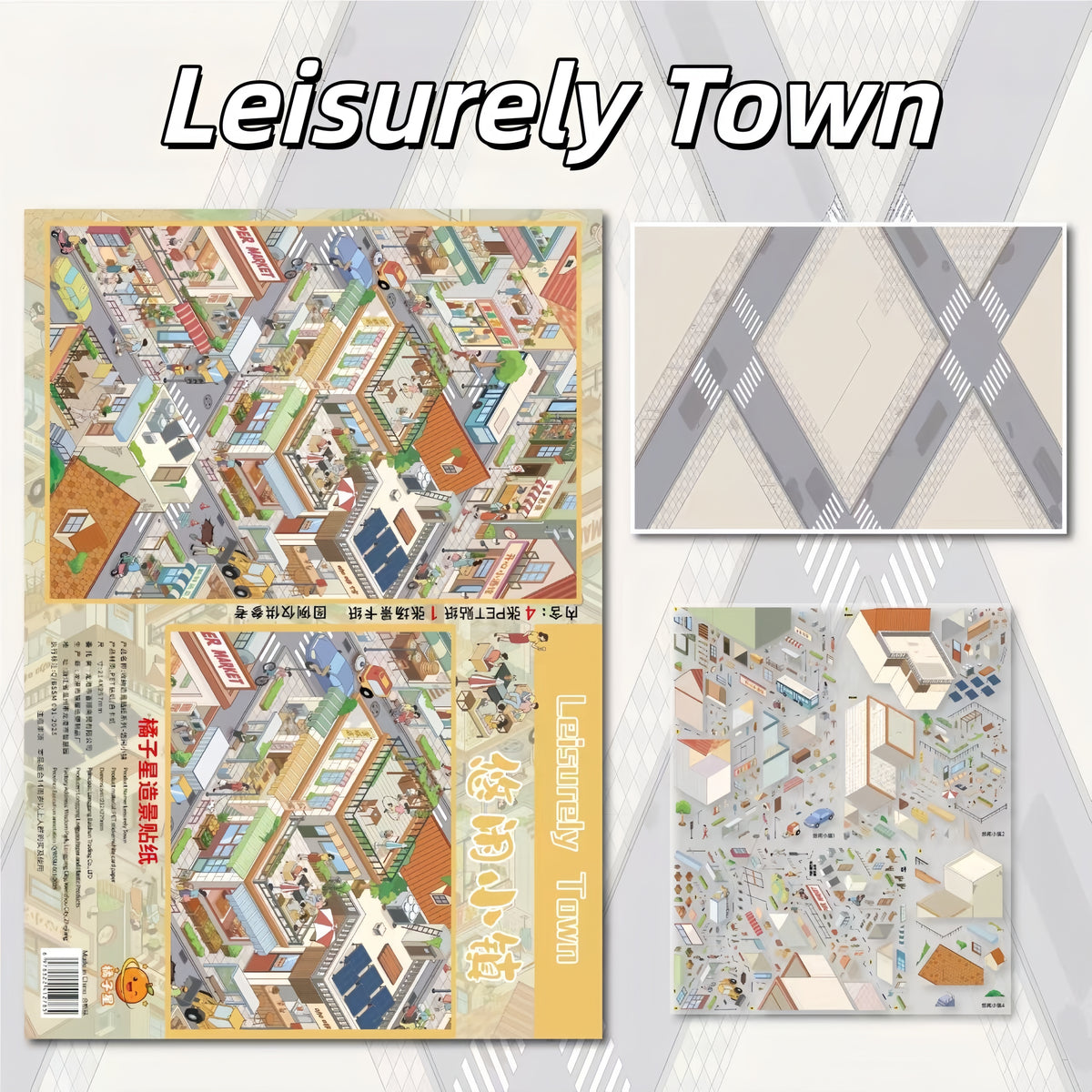 Sunlit Journeys 3D Sticker | 4 Cute Miniature Scenes