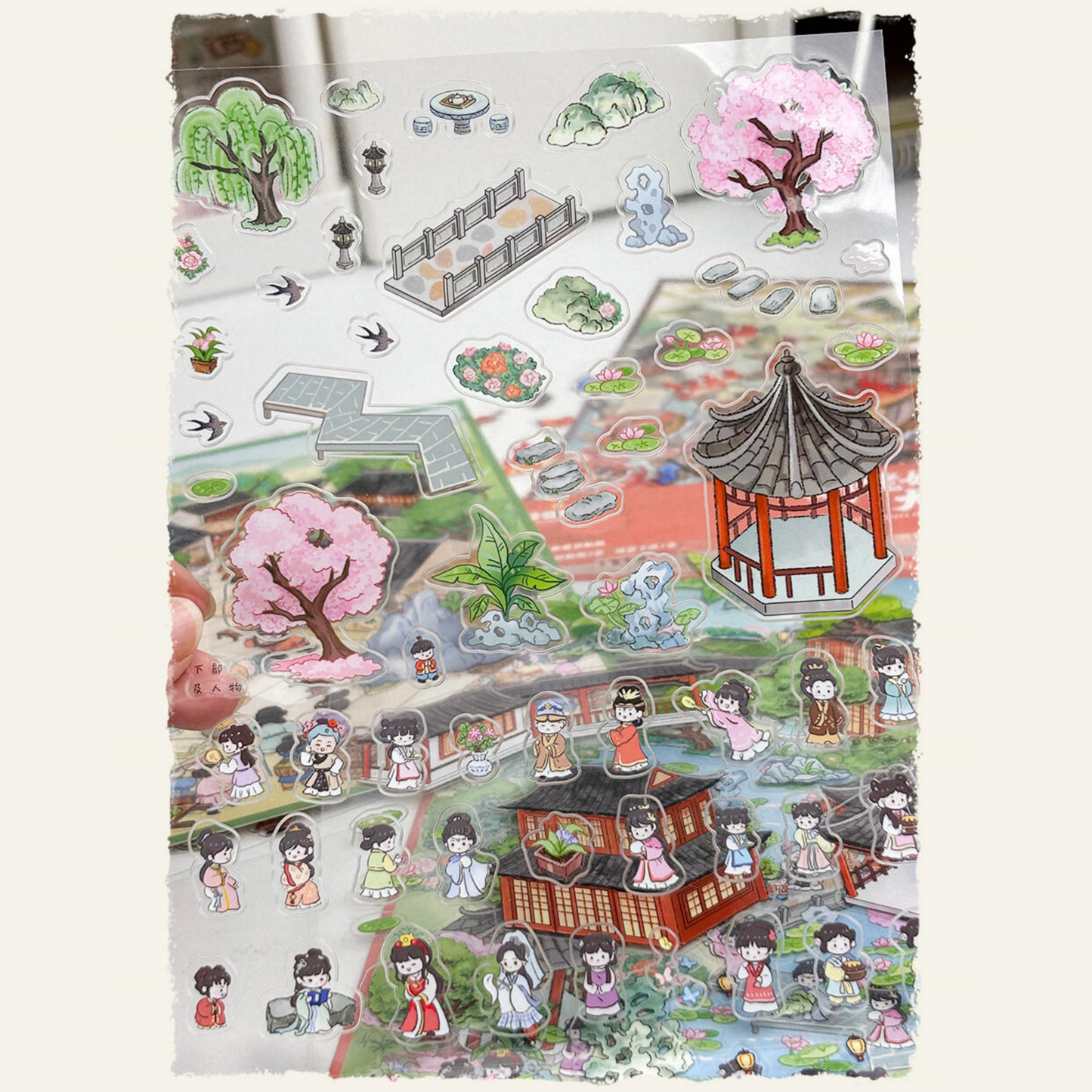 Classical Masterpieces Series 3D Sticker | 4 Cute Miniature Scenes
