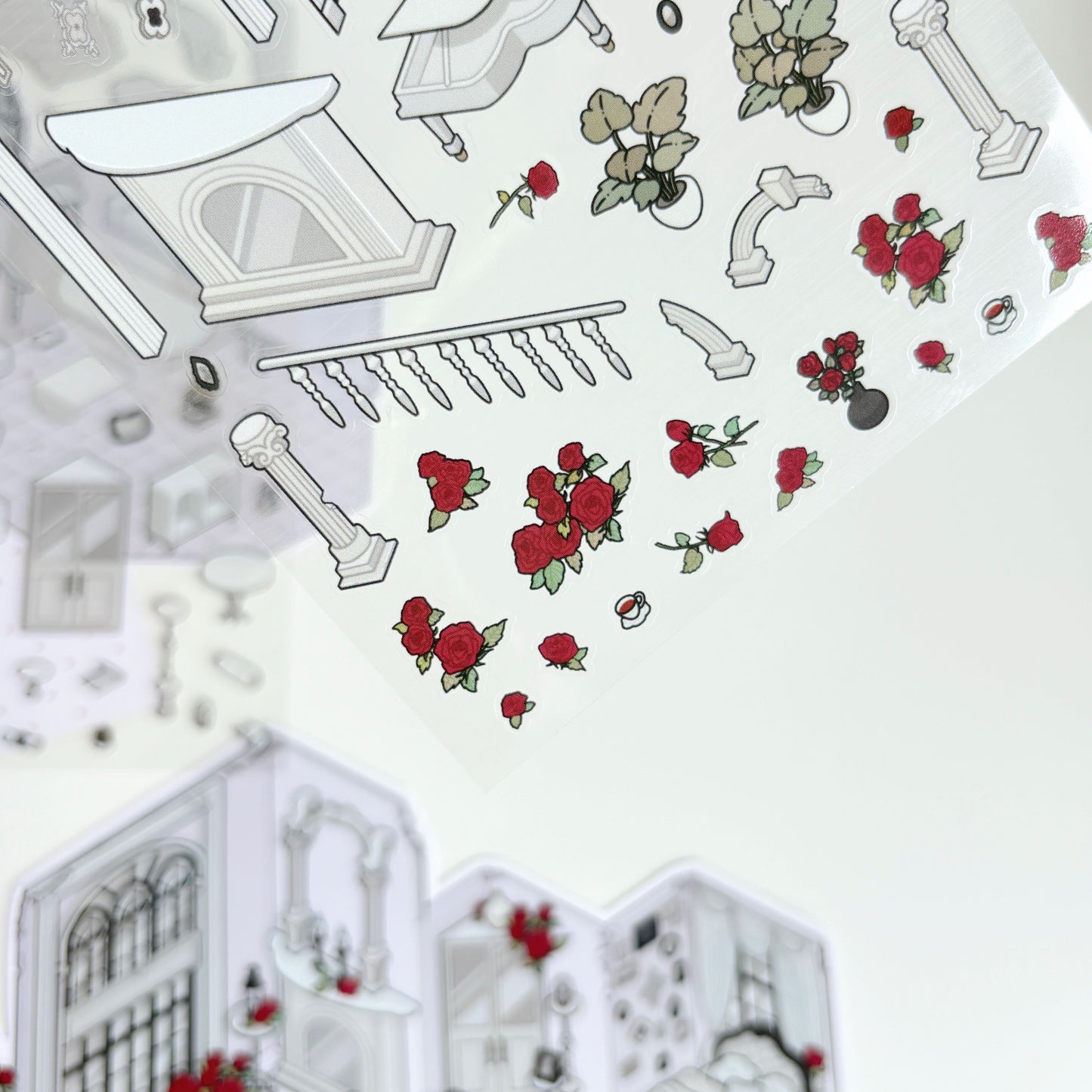 Poetic House 3D Sticker | 4 Cute Miniature Scenes