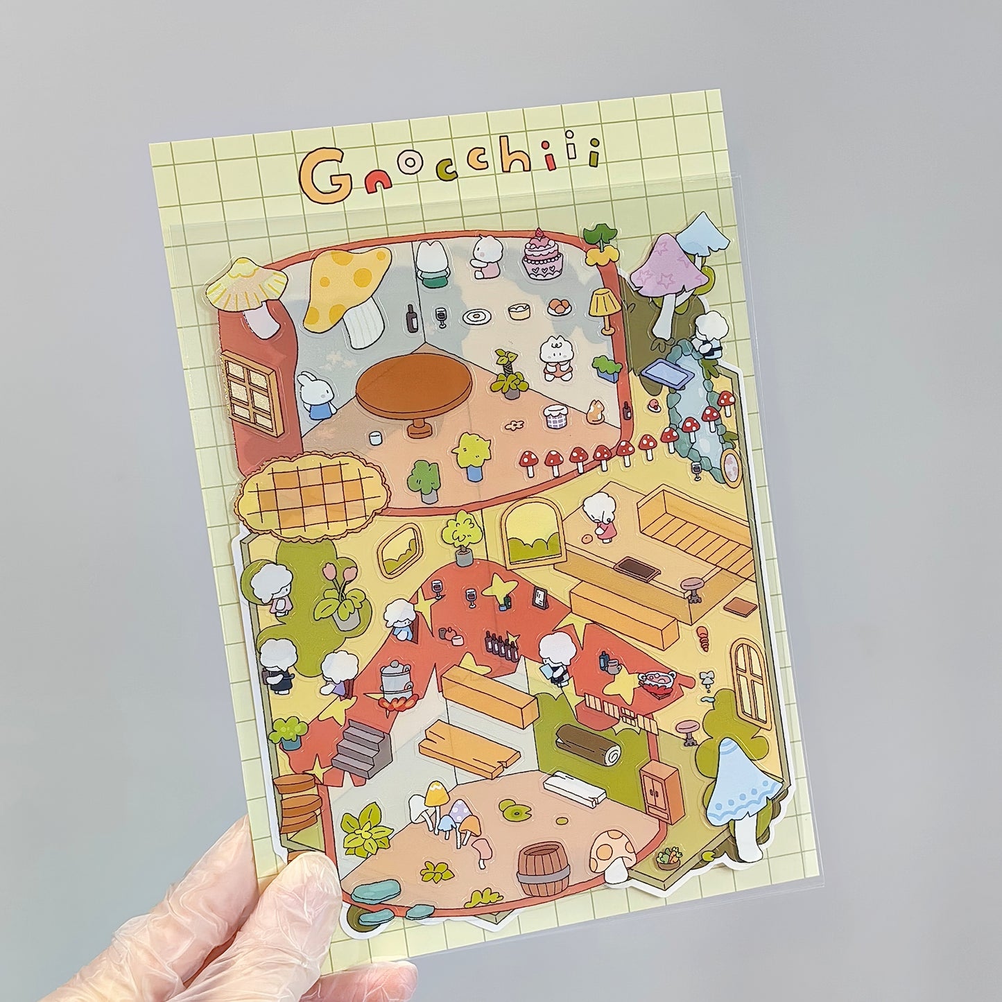 Whimsical Dreamland 3D Sticker | 3 Cute Miniature Scenes