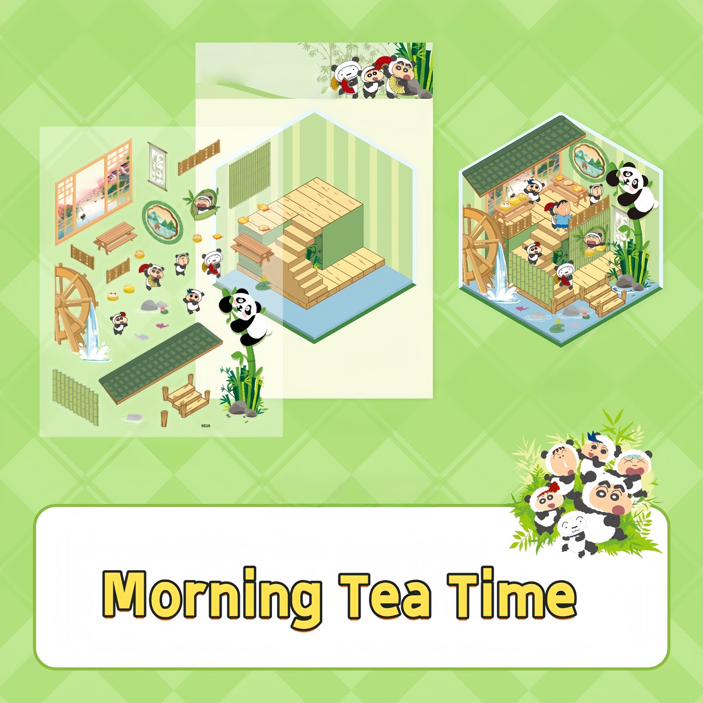 Shin-chan’s Colorful Days 3D Sticker | 8 Cute Miniature Scenes