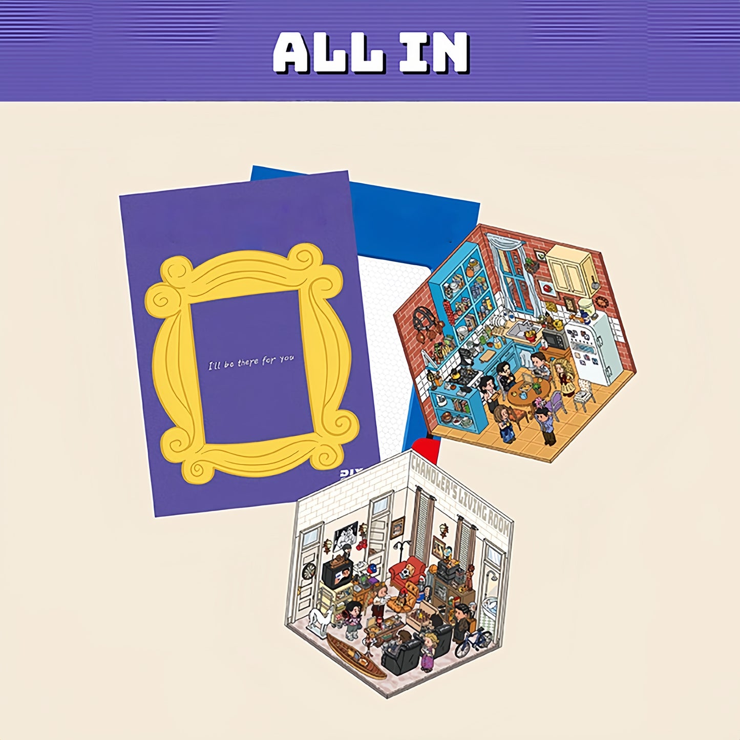 Cozy Days with Friends 3D Sticker | 2 Cute Miniature Scenes