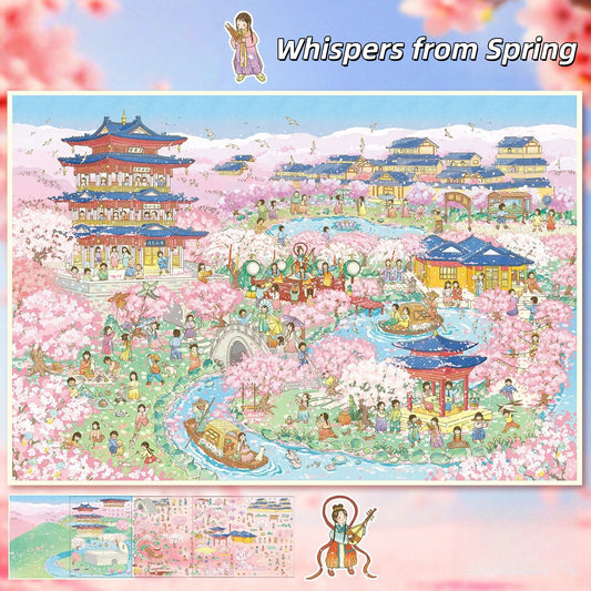 Dreaming of China 3D Sticker | 2 Cute Miniature Scenes