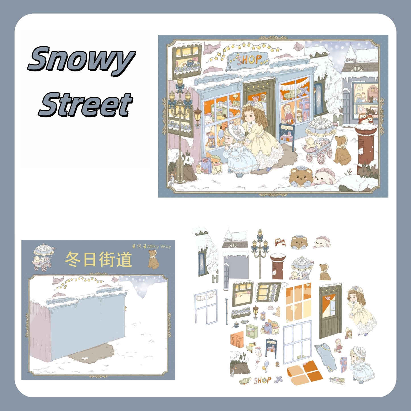 Little Moments 3D Sticker | 3 Cute Miniature Scenes