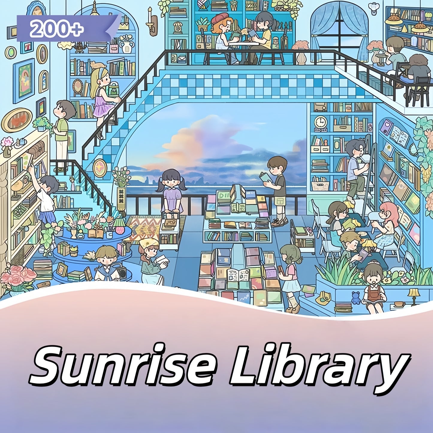 Vivid Town 3D Sticker | 3 Cute Miniature Scenes