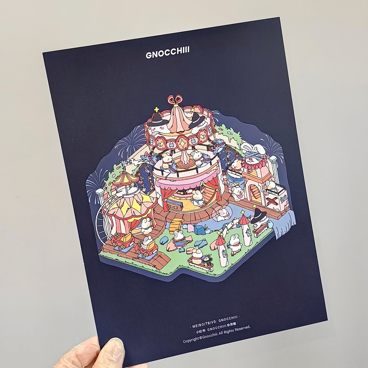 Whimsical Dreamland 3D Sticker | 3 Cute Miniature Scenes