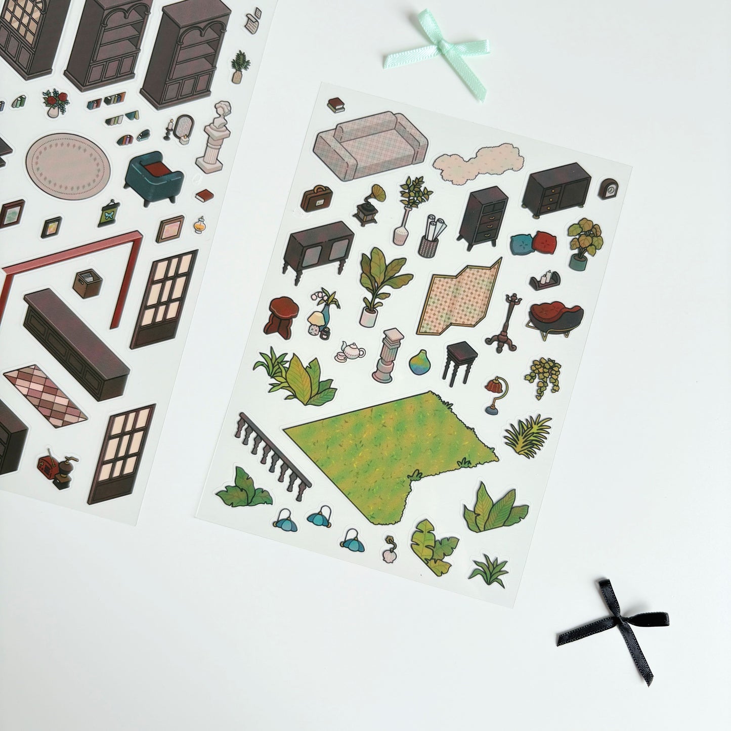 Poetic House 3D Sticker | 4 Cute Miniature Scenes