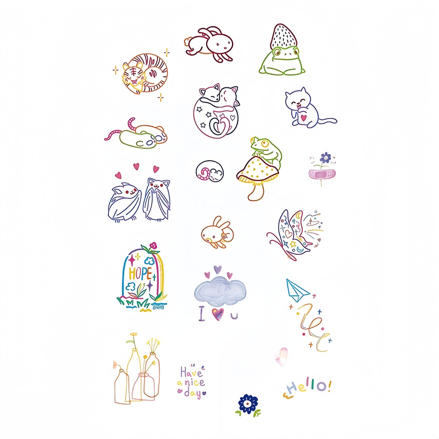 Tiny Tatties Temporary Tattoo