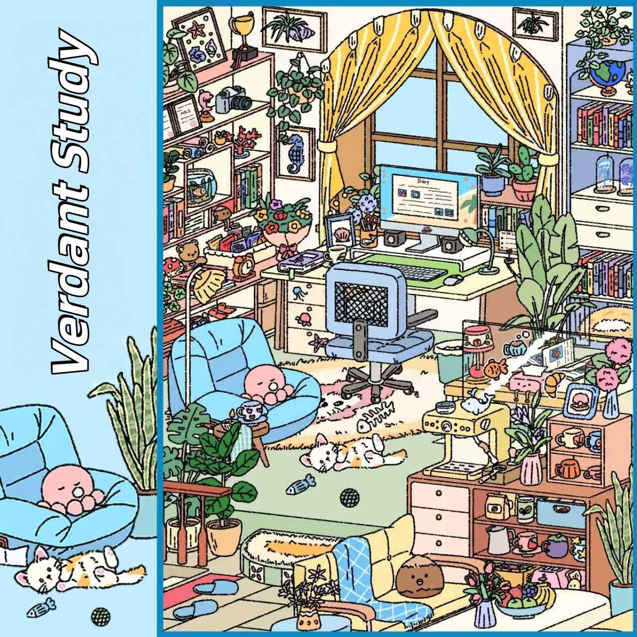 Verdant Study 3D Sticker