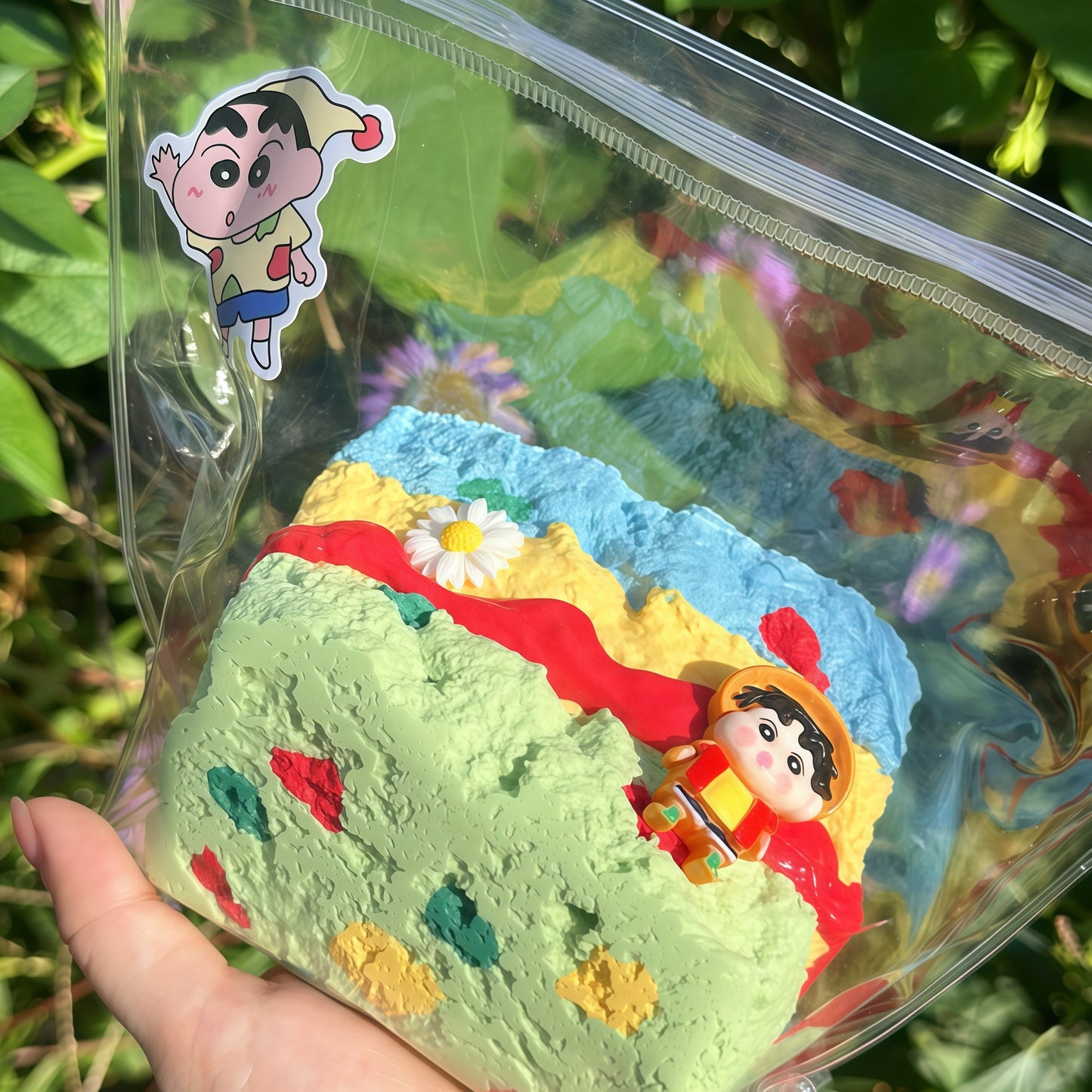 Crayon Shin-chan Pajama Three Layer Toast Squishy