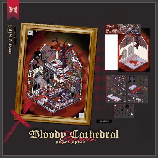 Horror Adventure 3D Sticker | 4 Cute Miniature Scenes