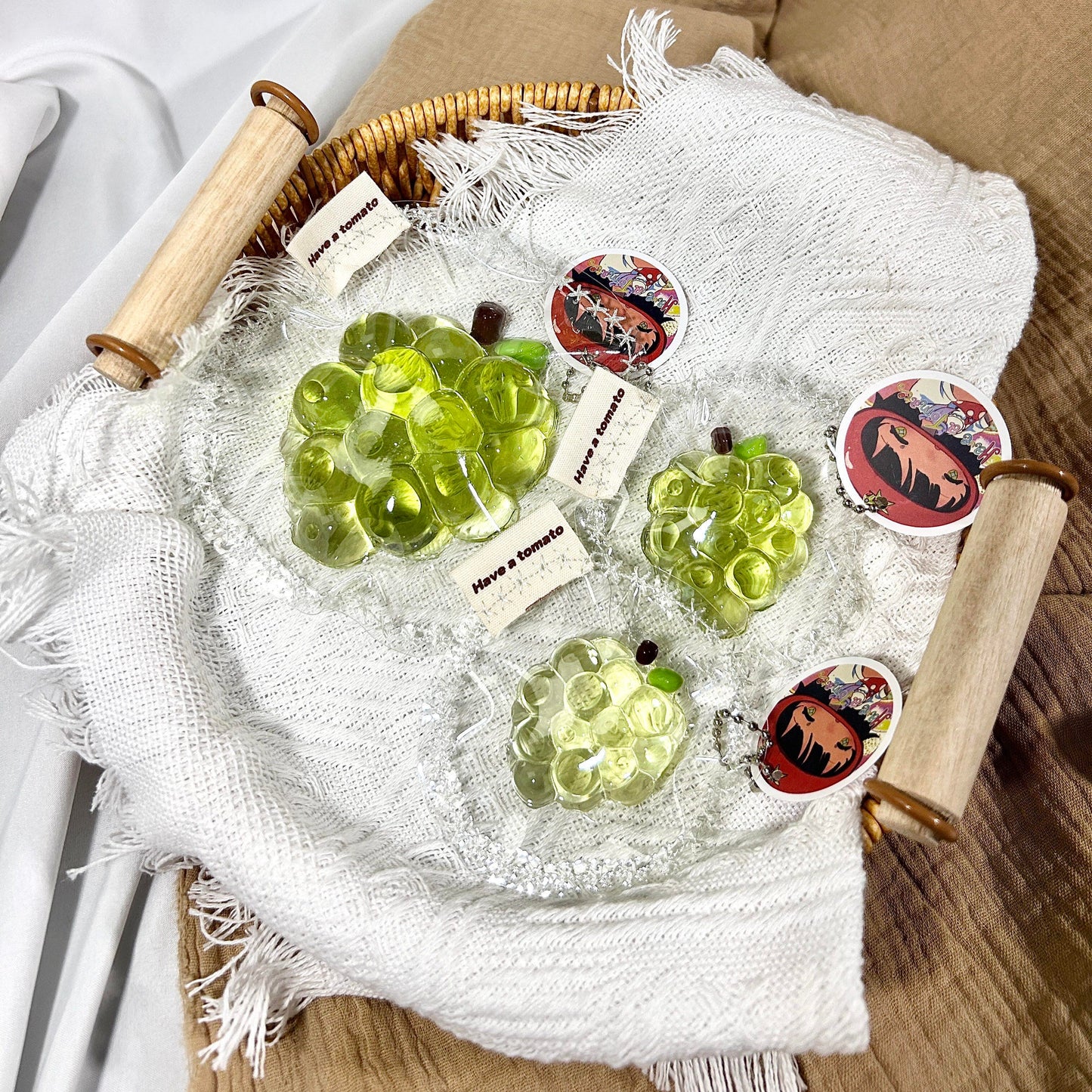 Crystal Green Grapes Squishy