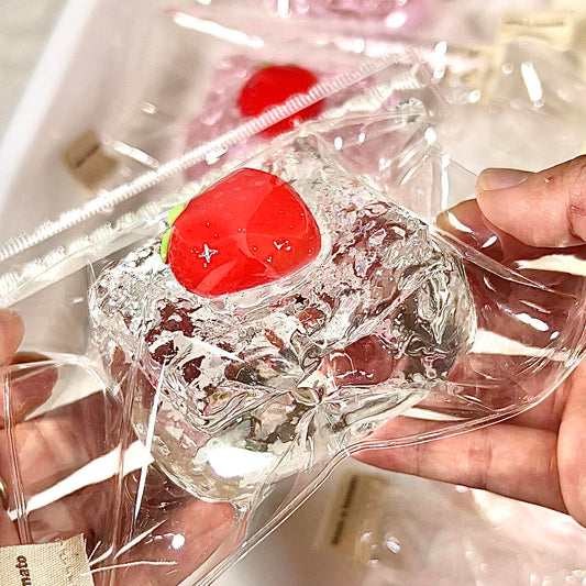 Crystal Strawberry Waffle Squishy
