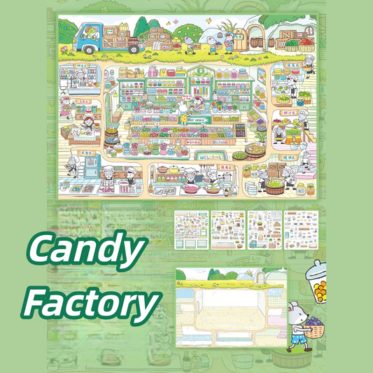 Mice's Daily Life 3D Sticker | 2 Cute Miniature Scenes