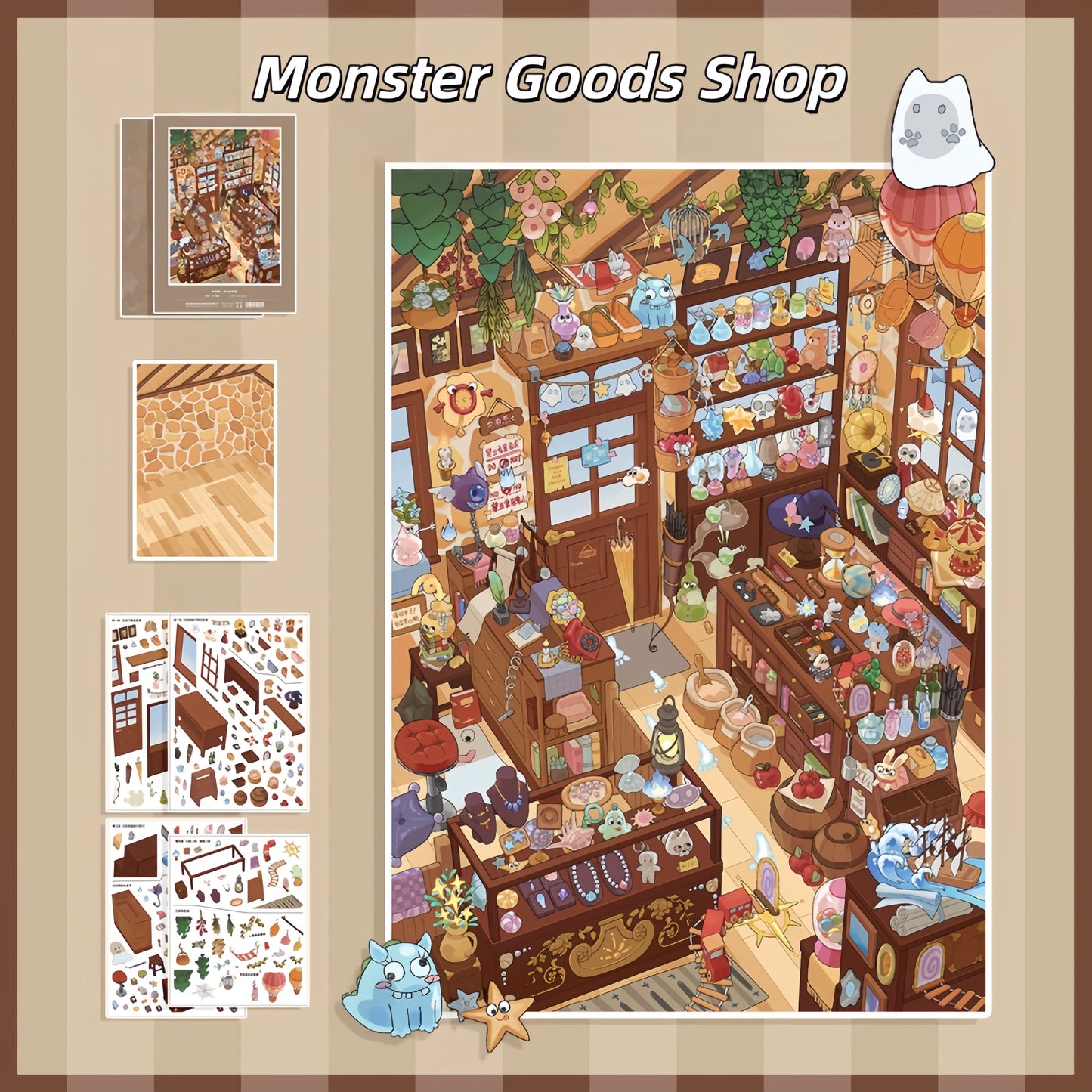 Monster Goods Shop 3D Sticker