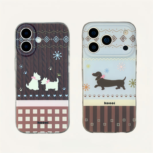 Cartoon Puppy Acrylic Phone Case