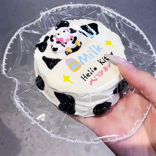 Hand-Painted Kitty Cow Cake Squishy