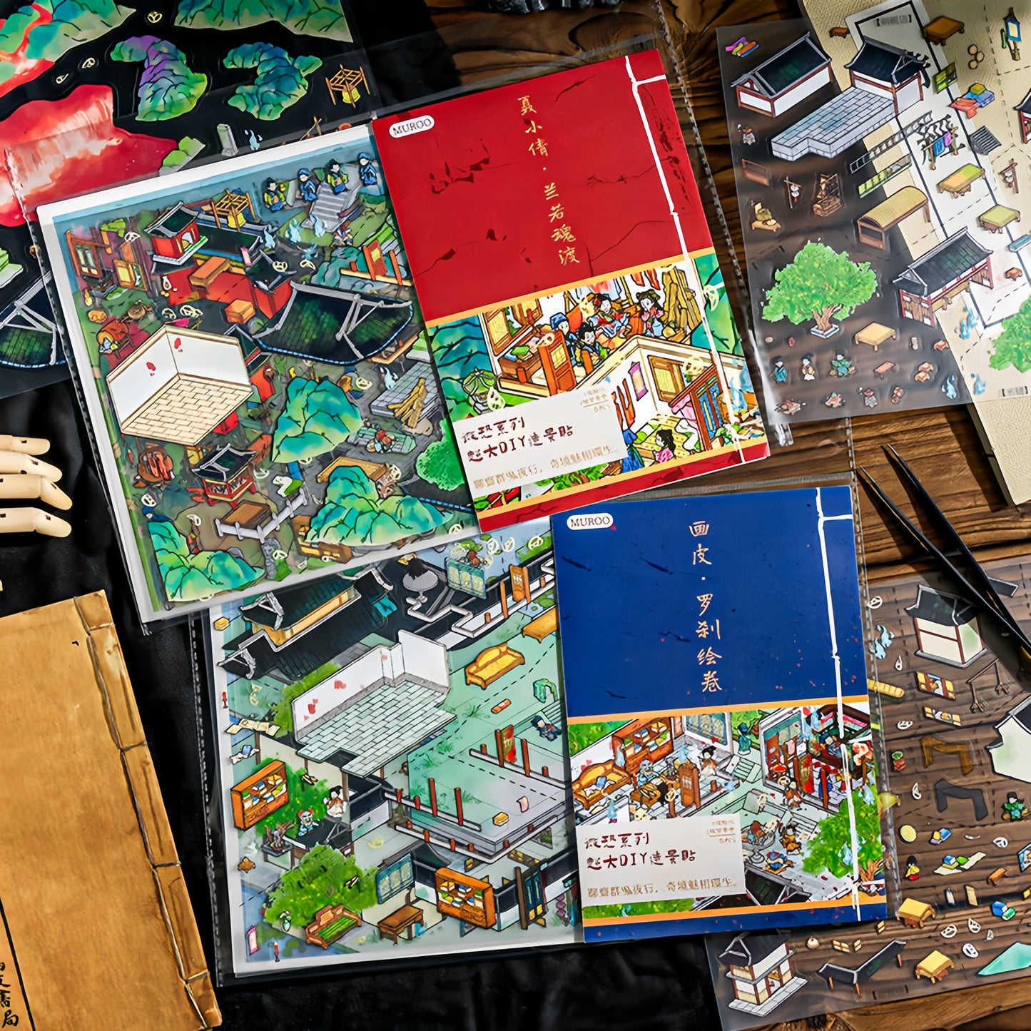 Strange Tales 3D Sticker | 2 Cute Miniature Scenes