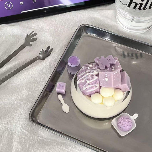 Taro Bear Milk Pudding Squishy