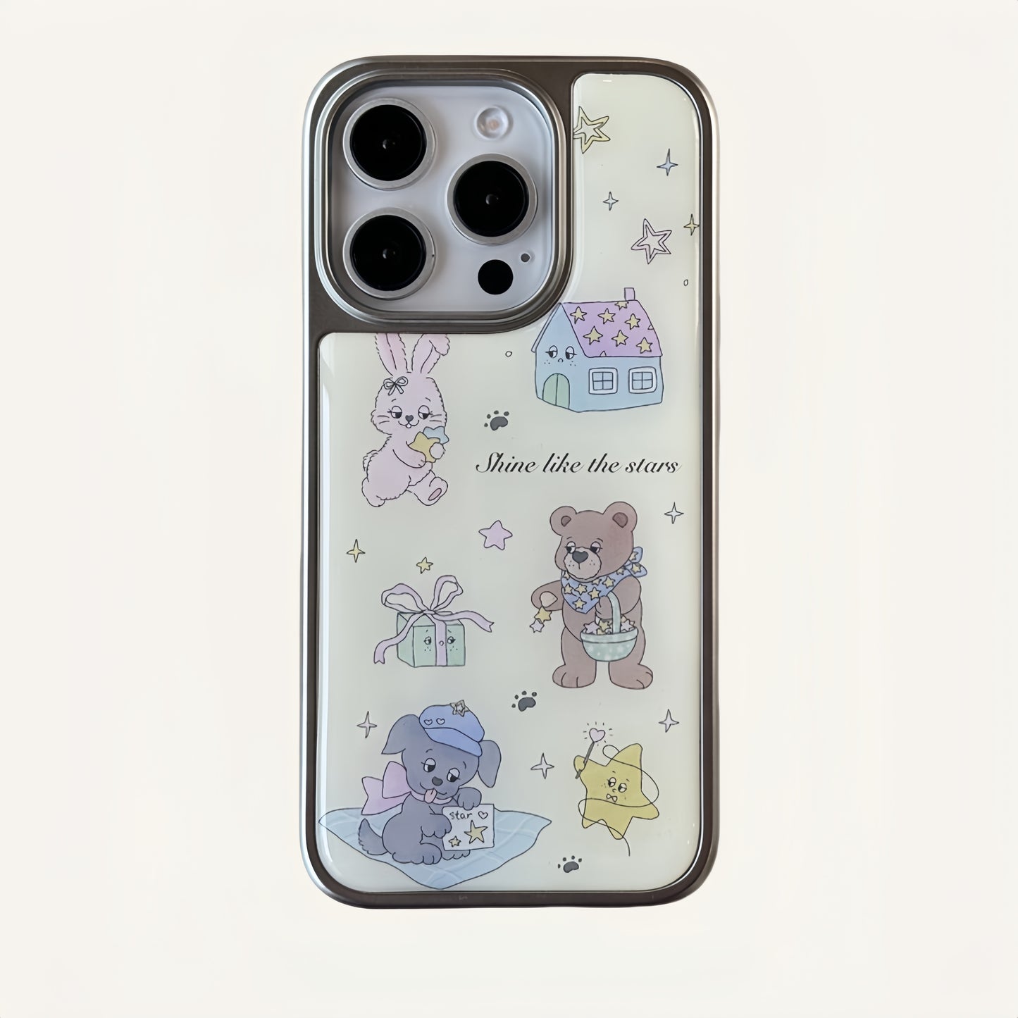 Bear and Bunny Acrylic Phone Case