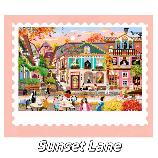 Quiet Street 3D Sticker | 2 Cute Miniature Scenes