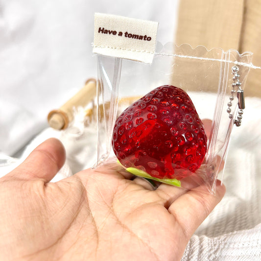 Crystal Strawberry Squishy