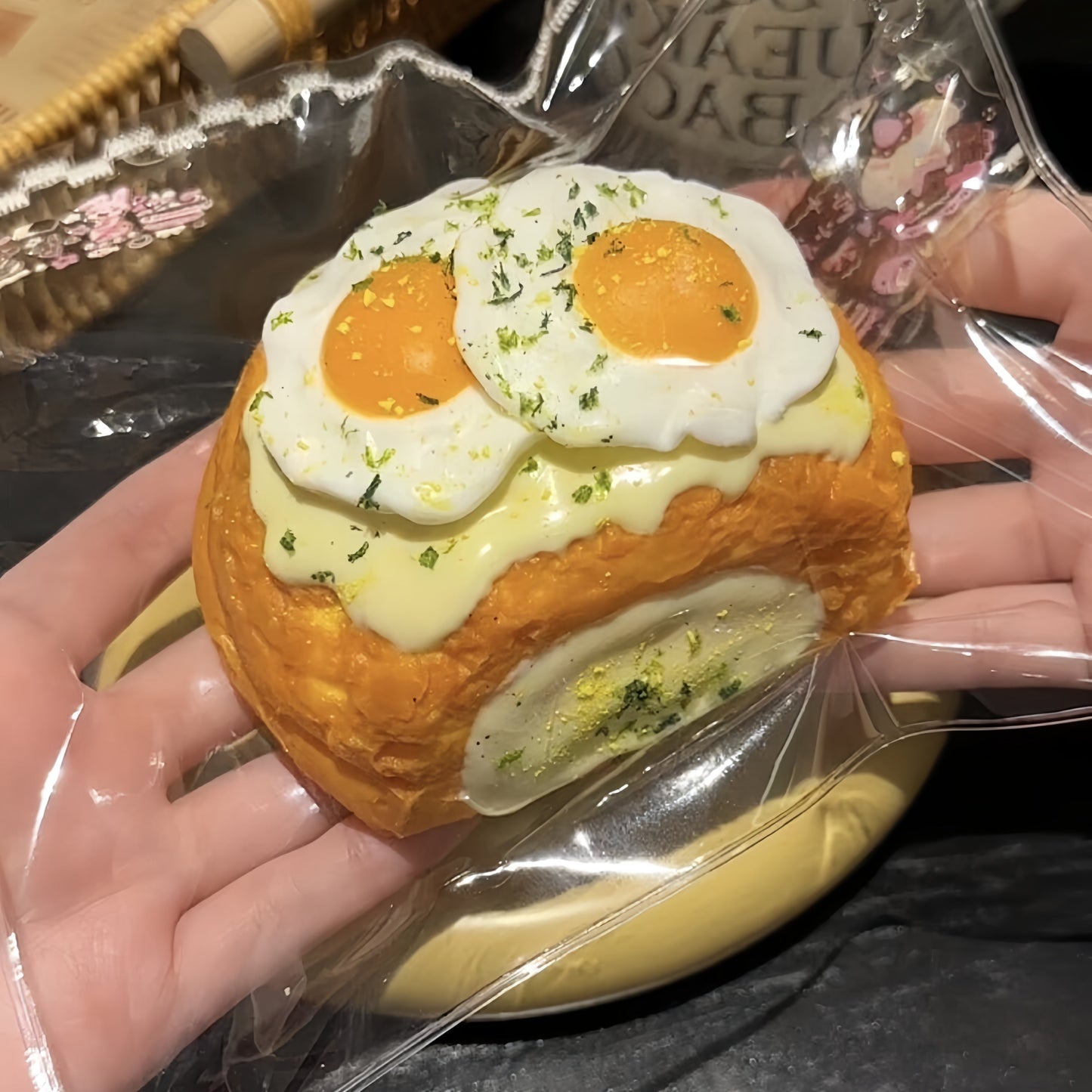 Double Yolk Cream Puff Squishy