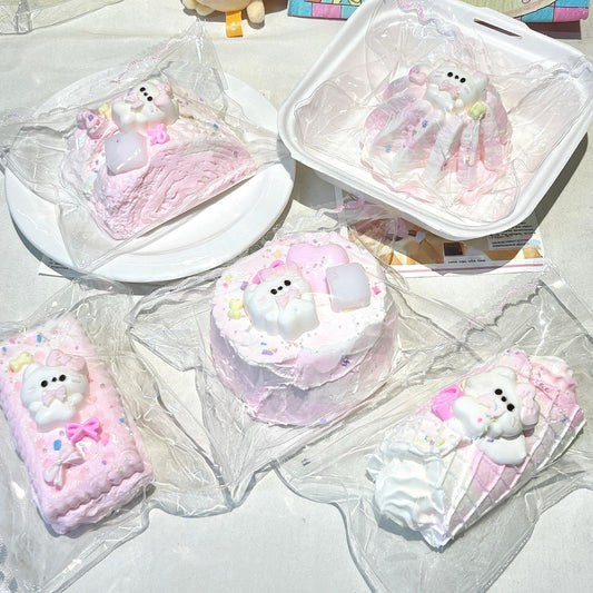 Strawberry Kitty Juice Series Squishy