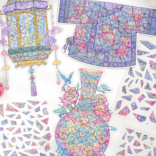 Antique Restoration 3D Sticker | 3 Cute Miniature Scenes