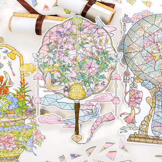 Antique Restoration 3D Sticker | 3 Cute Miniature Scenes