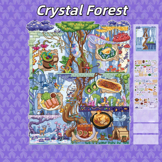 Adventure & Cuisine 3D Sticker | 2 Cute Miniature Scenes