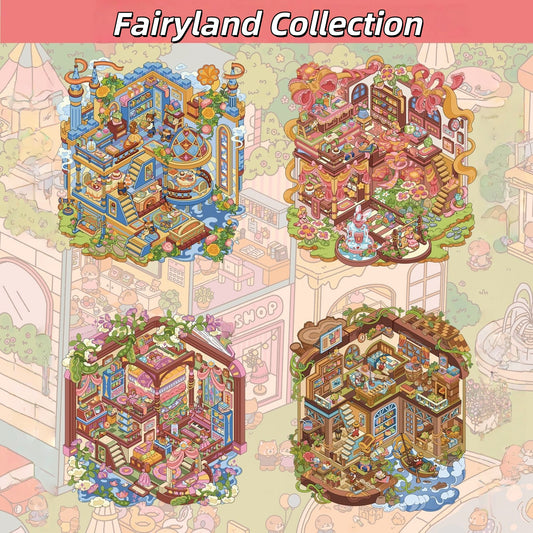 Fairyland 3D Sticker | 4 Cute Miniature Scenes