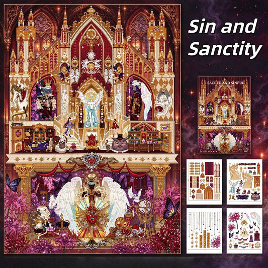 Unholy Path 3D Sticker | 2 Cute Miniature Scenes