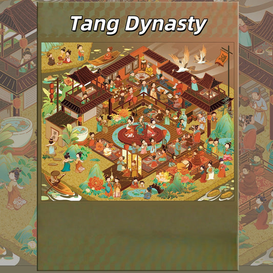 Five Thousand Years 3D Sticker | 2 Cute Miniature Scenes