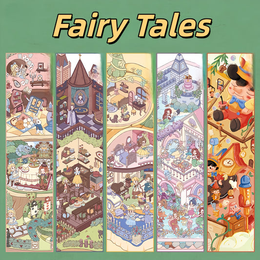 Fairy Tales Cottage 3D Sticker | 5 Cute Miniature Scenes