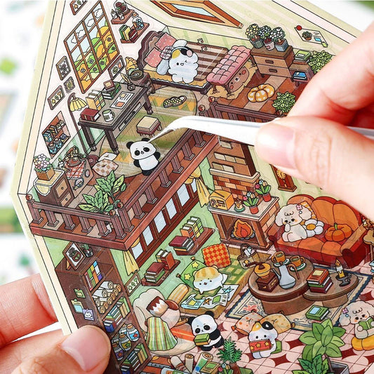 Little Dream House 3D Sticker | 4 Cute Miniature Sticker