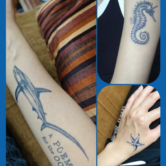A Poem for the Ocean Temporary Tattoo