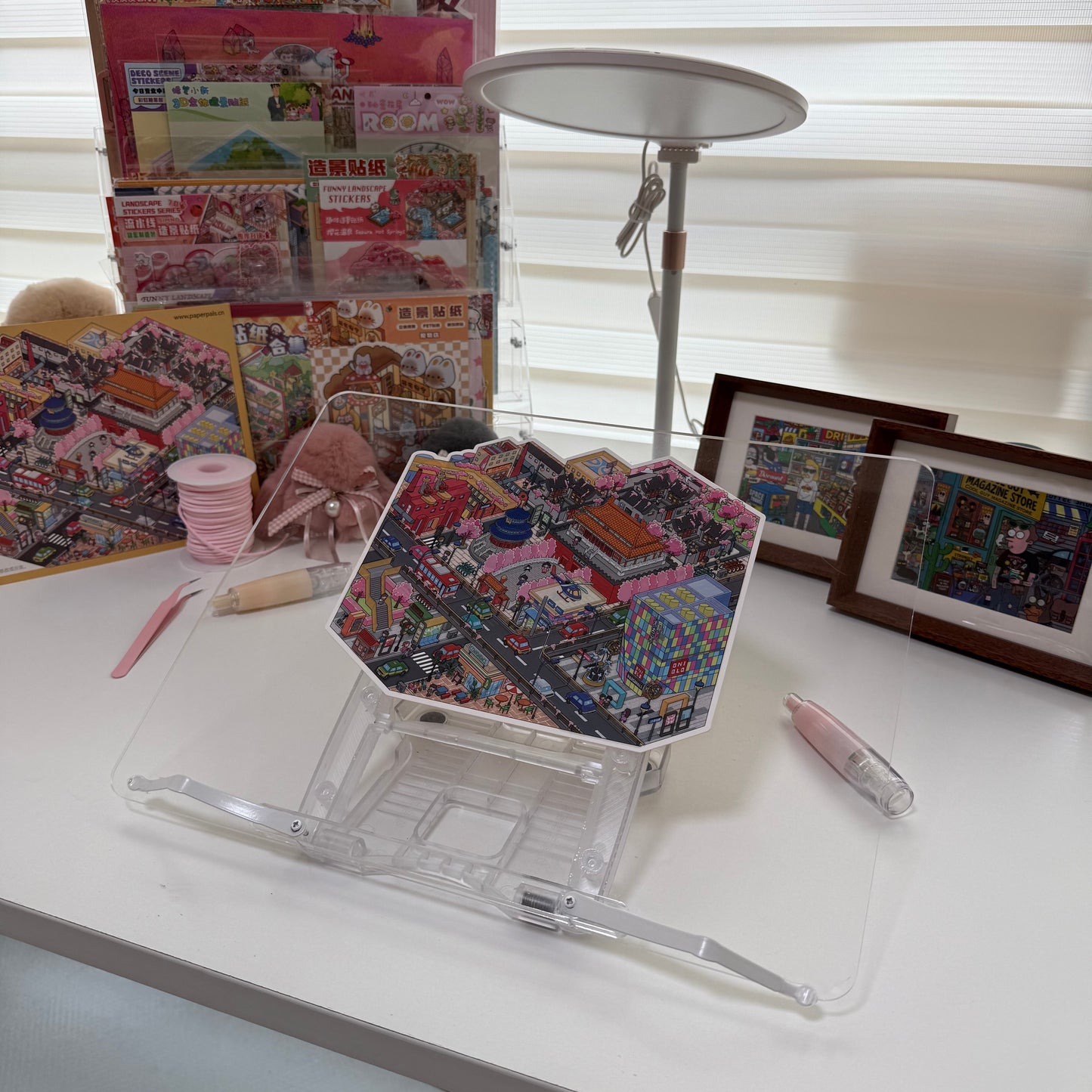 Adjustable Support Stand for 3D Stickers