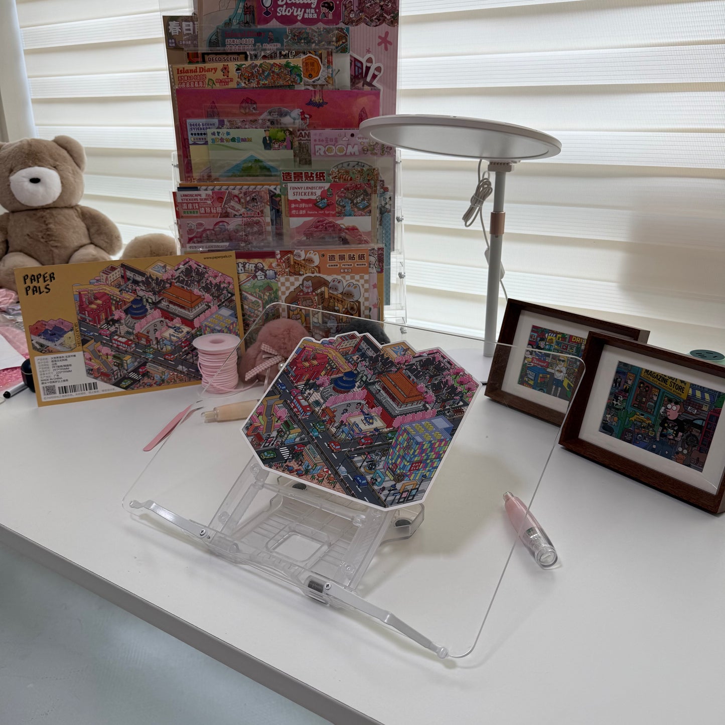Adjustable Support Stand for 3D Stickers