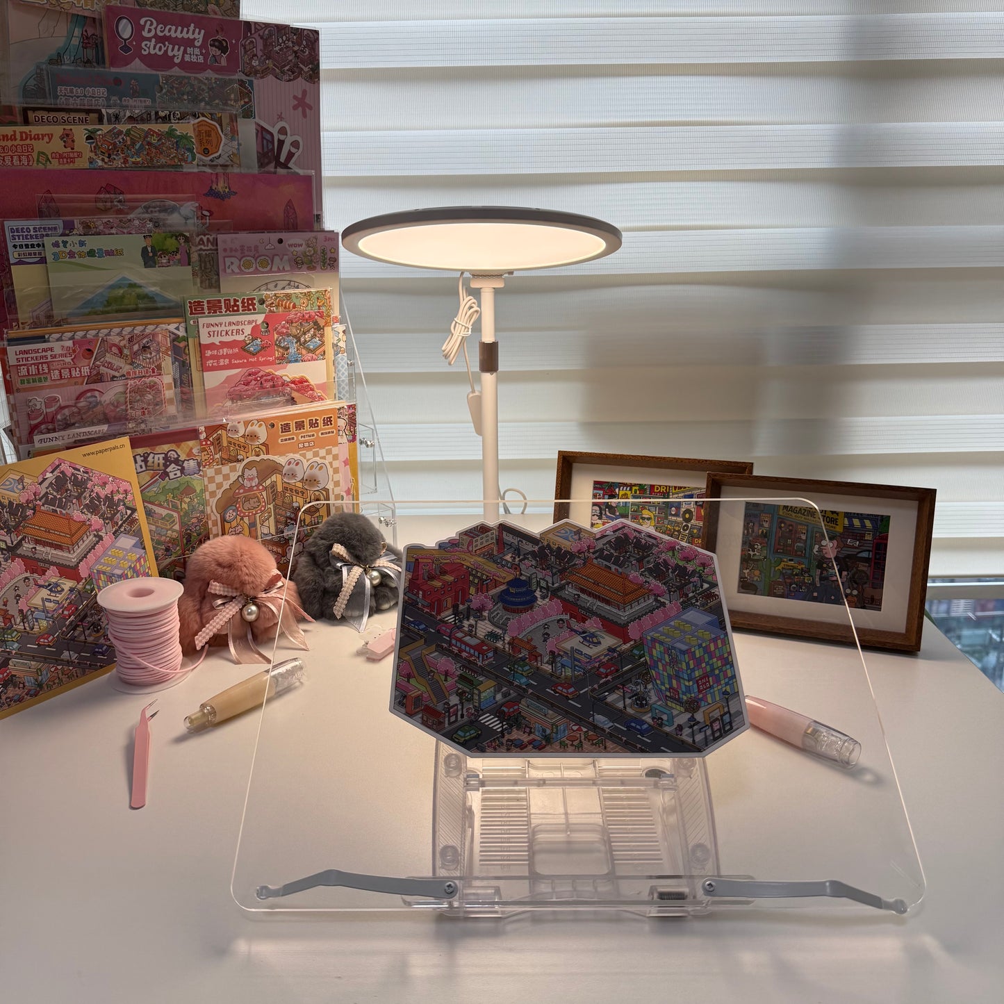 Adjustable Support Stand for 3D Stickers