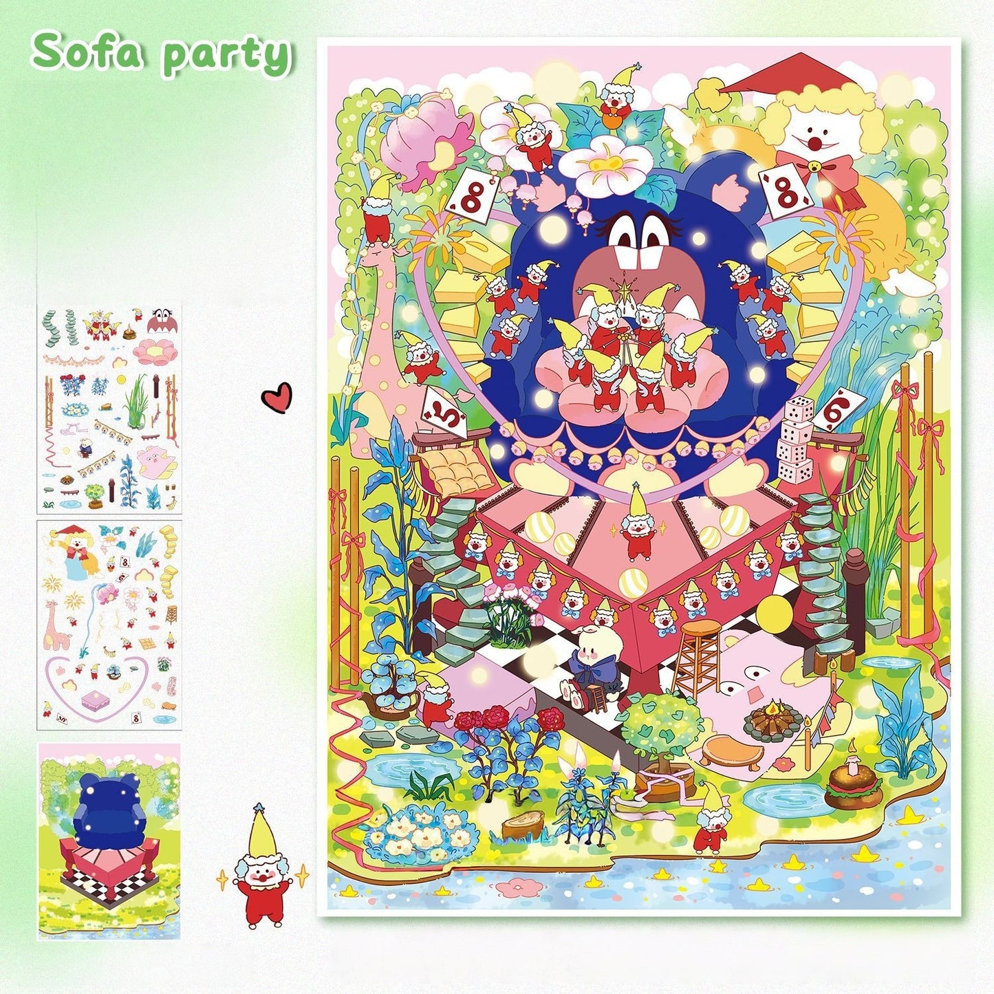 Enchanted Occasions 3D Sticker | 2 Cute Miniature Scenes
