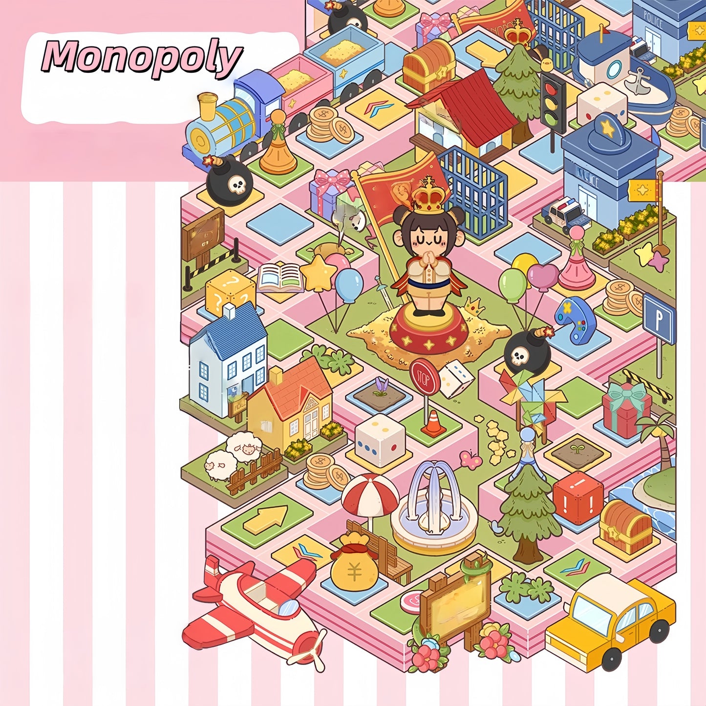 Whimsical Life 3D Sticker | 4 Cute Miniature Scenes