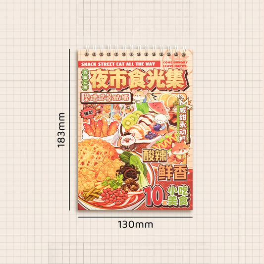 Night Market Bites 3D Sticker Book