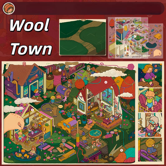 Childhood Dreams 3D Sticker | 4 Cute Miniature Scenes